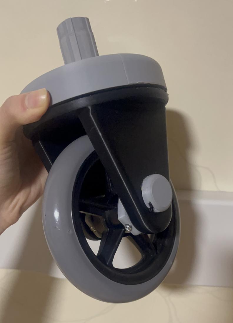 [2025년 공모전 수상작 - 특별상] 충격을 흡수하는 무방향 자동 브레이크 성인 보행기 바퀴
